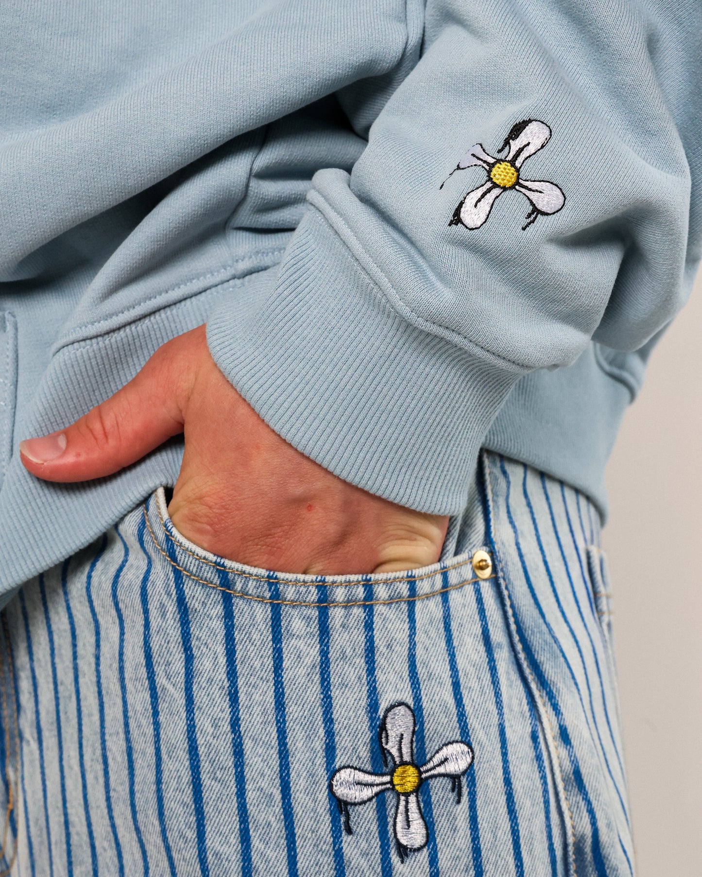 Pinstripe Jeans